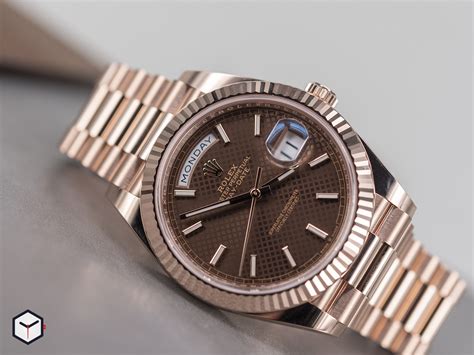 rolex day date chocolate dial diamond